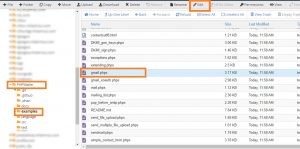 Tampilan Letak File Gmail.phps Di cPanel