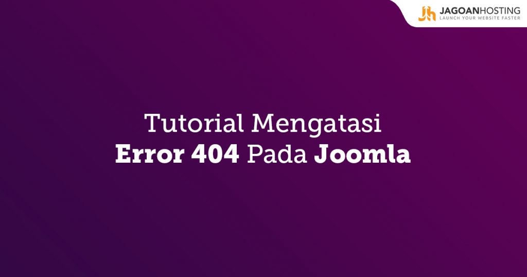 Error 404 pada Joomla