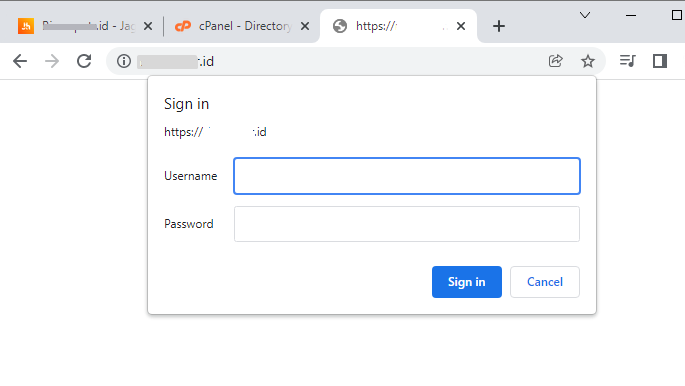 Cara Memberikan Password Folder pada Website
