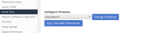 Setting Timezone WHM JagoanHosting