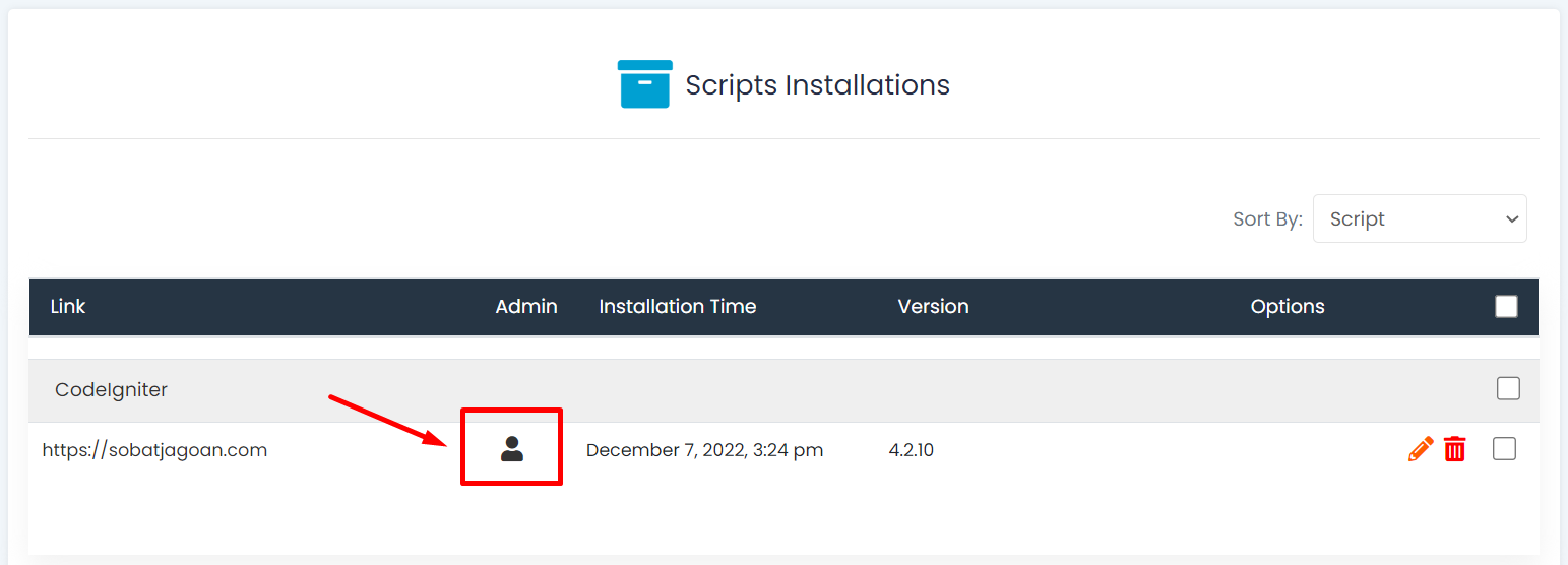 Login Wordpress melalui Softaculous pada Cpanel