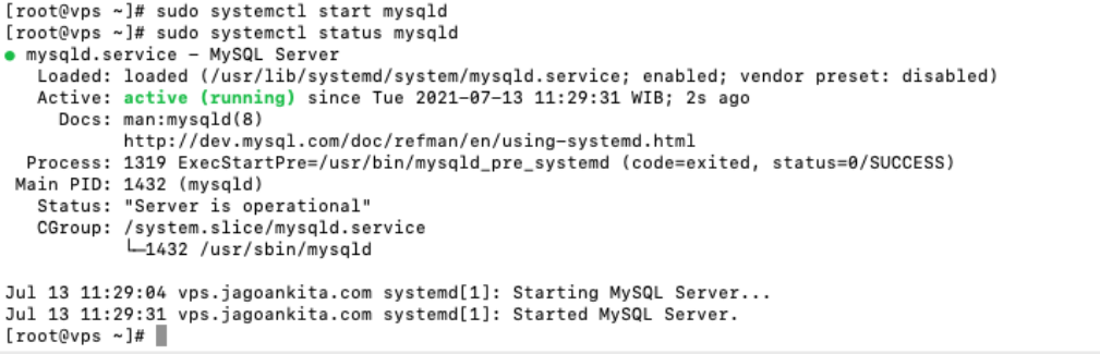 Install sql di centos 7