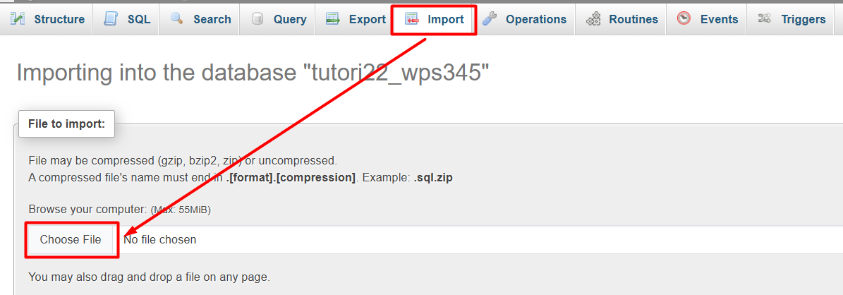 import-database