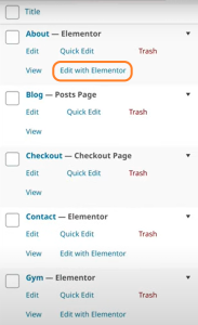 Tampilan Edit With Elementor Di Wordpress