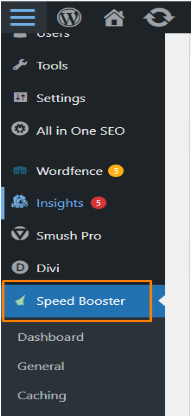 Setting Plugin Speed Booster