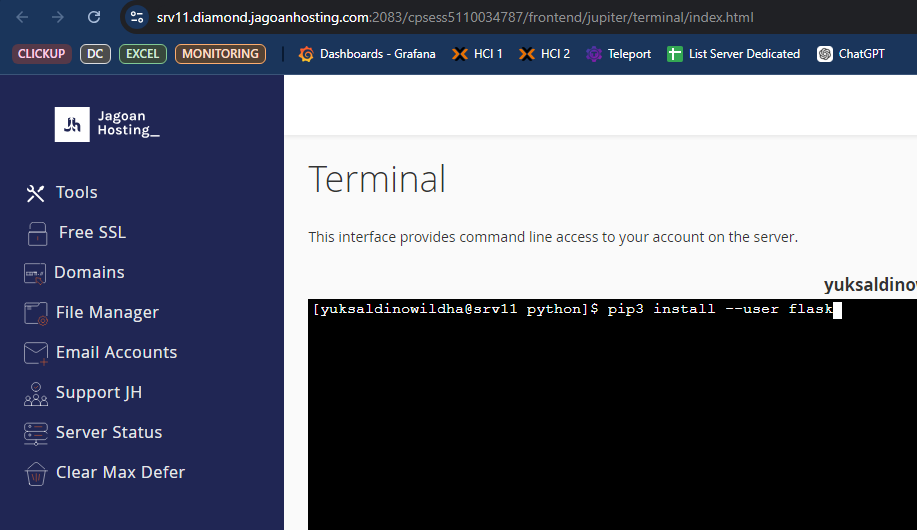 install modul install modul