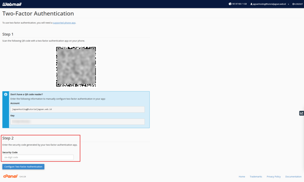 Panduan Mengaktifkan Two-Factor Authentication (2FA) pada Webmail ...