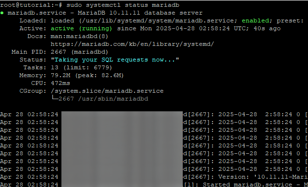 1-Staus mariadb di server-Cara install mariadb di vps ubuntu jagoan hosting 1-Staus mariadb di server-Cara install mariadb di vps ubuntu jagoan hosting