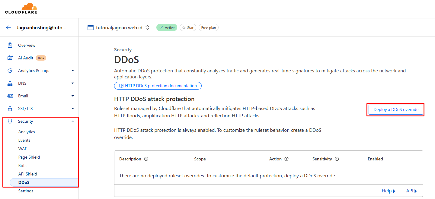 DDOS Block - Mengatasi Serangan DDOS dengan Cloudflare