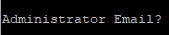 Konfigurasi email admin