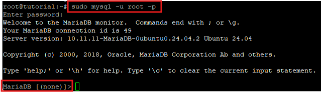 12-Masuk mariadb – Cara install mariadb di vps ubuntu jagoan hosting 12-Masuk mariadb-Cara install mariadb di vps ubuntu jagoan hosting
