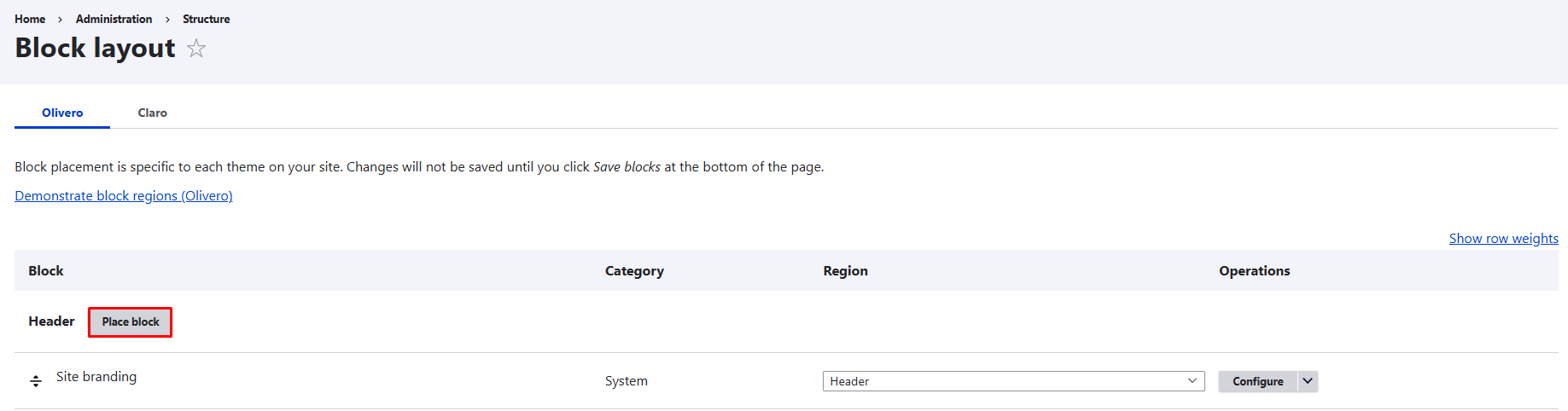 17-Header place block – Cara membuat website di Drupal Cara membuat website di Drupal
