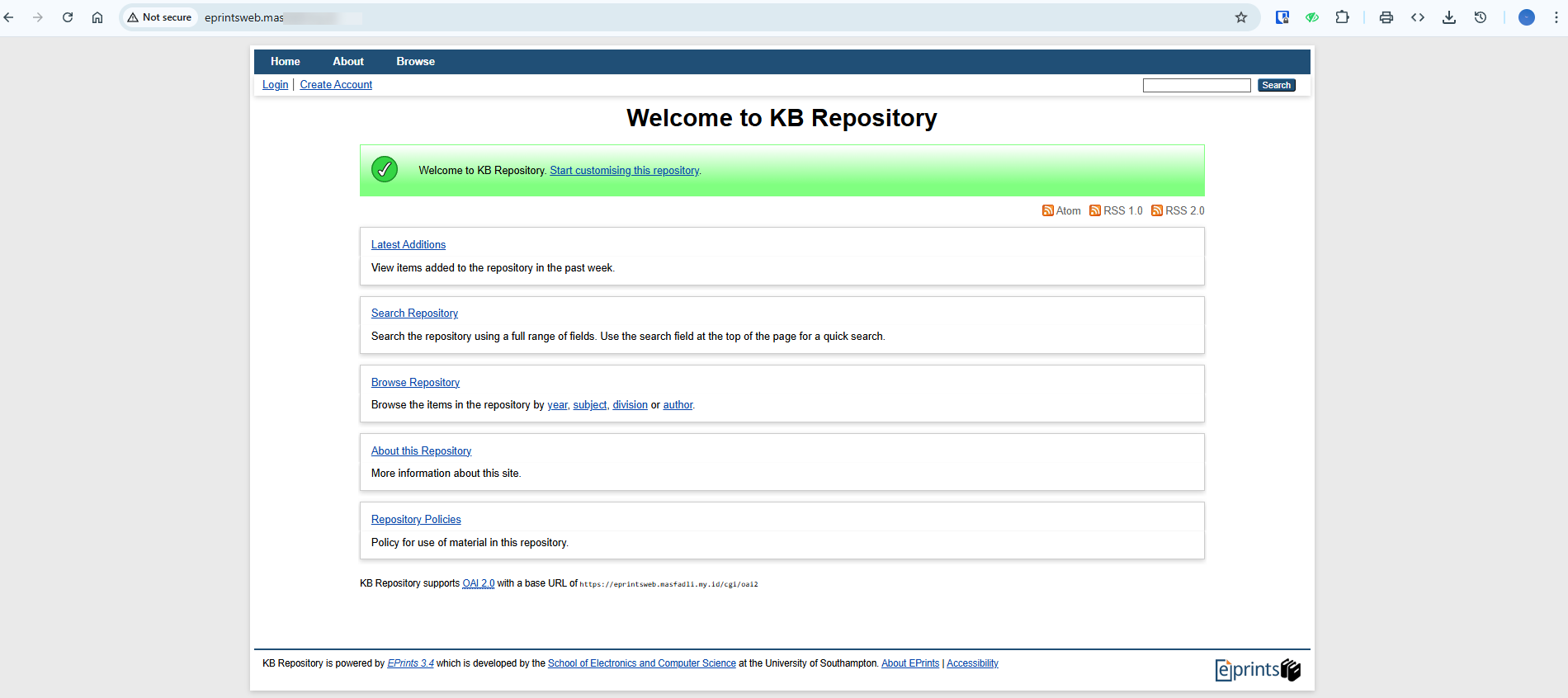 Instalasi Eprints di SSH VPS