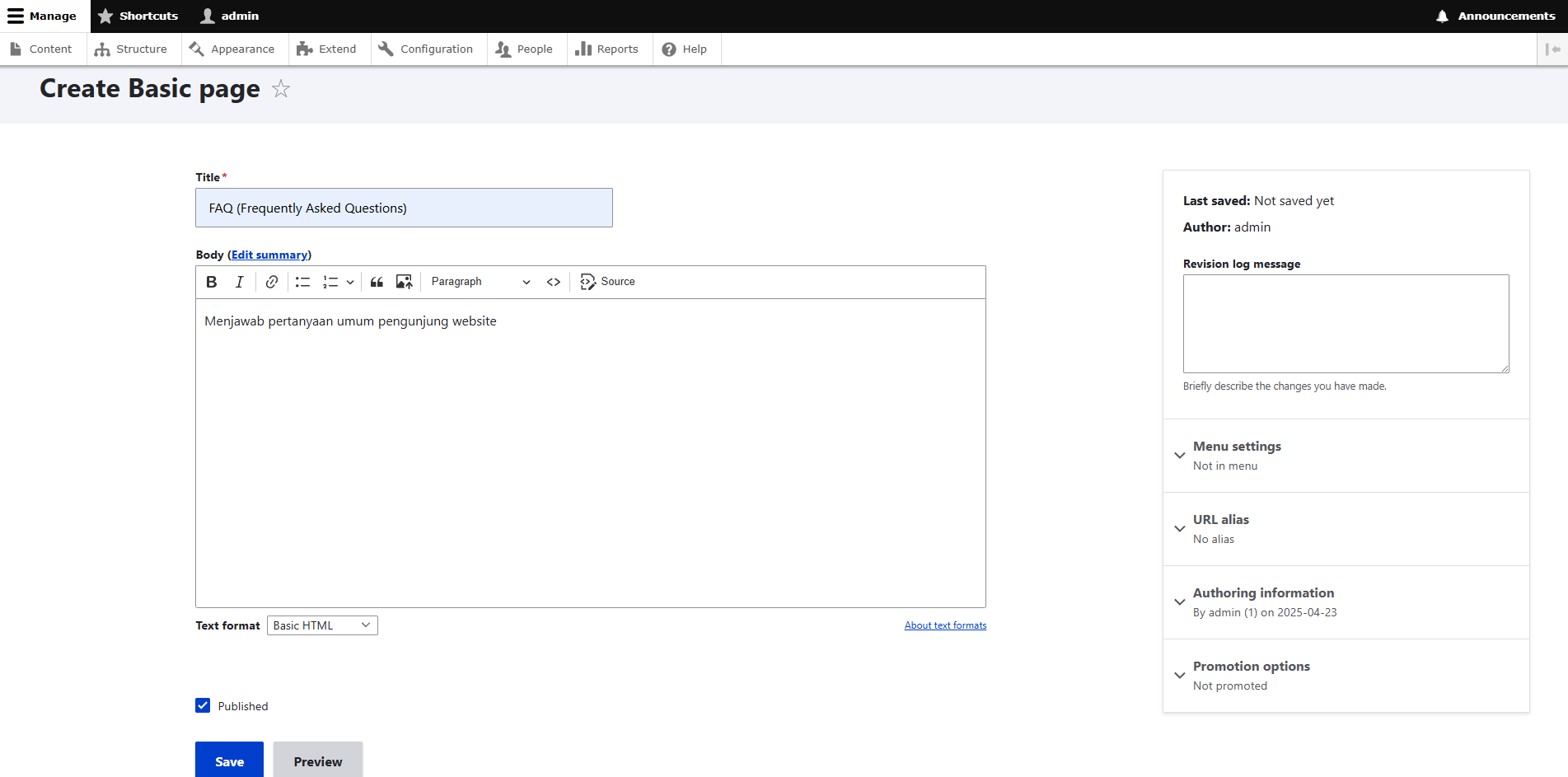 Cara membuat website di Drupal Cara membuat website di Drupal