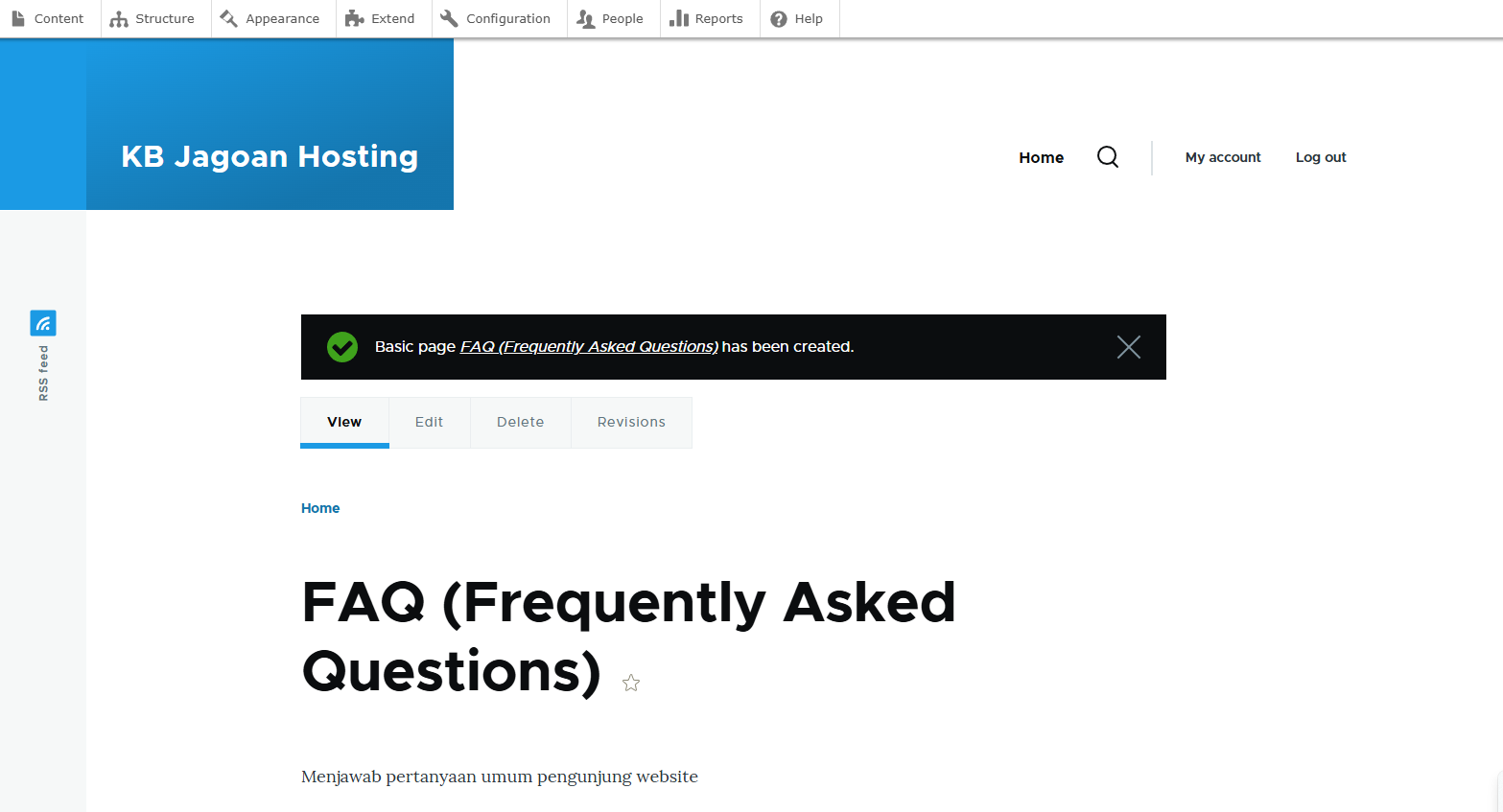 4-Basic page created – Cara membuat website di Drupal 4-Basic page created - Cara membuat website di Drupal