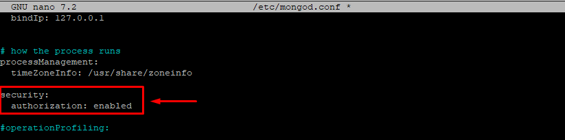 4-Edit mongo conf–Cara membuat username-password-role di MongoDB 4-Edit mongo conf--Cara membuat username-password-role di MongoDB