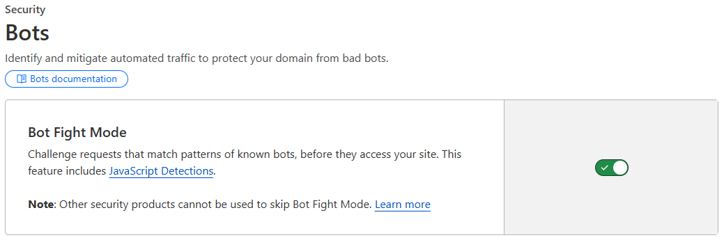 Mode Bot Fight Aktif - Mengatasi Serangan DDOS dengan Cloudflare