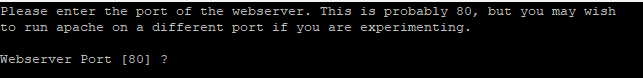 Konfigurasi web server port