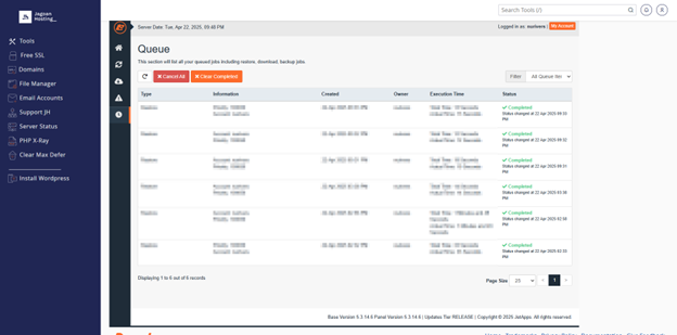 Cara restore database di JetBackup Cara restore database di JetBackup