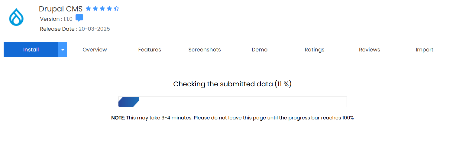 Cara install Drupal di Softaculous