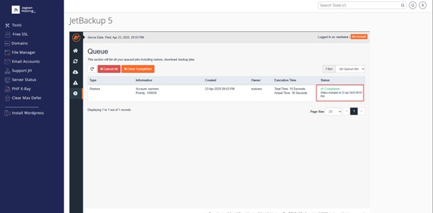 7-Restore certificates JetBacup completed – Cara Melakukan Restore Certificates Domain Menggunakan JetBackup di Hosting 7-Restore certificates JetBacup completed - Cara Melakukan Restore Certificates Domain Menggunakan JetBackup di Hosting