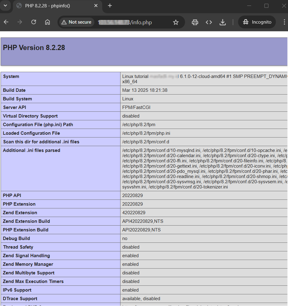 5-php info-cara-install-lemp stack-vps-debian