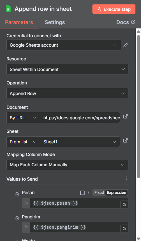 27-parameters-node-google-sheet
