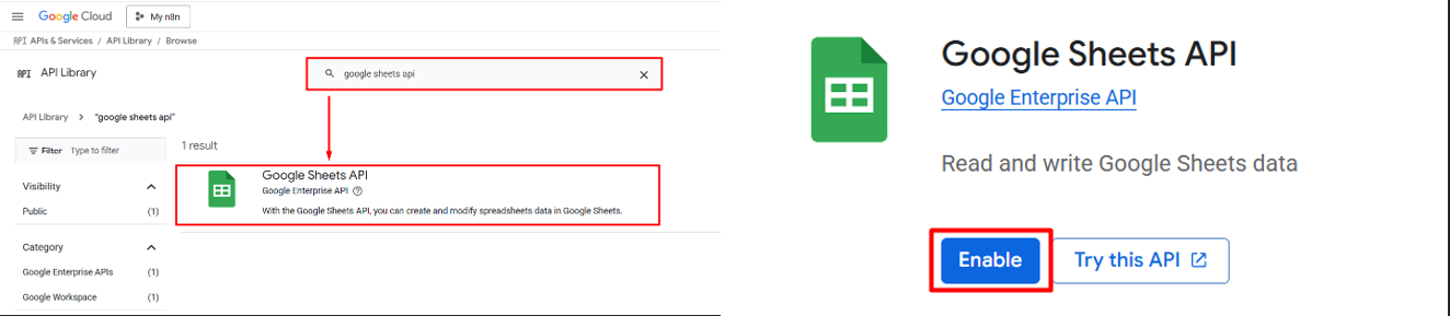 enable-google-sheet-api