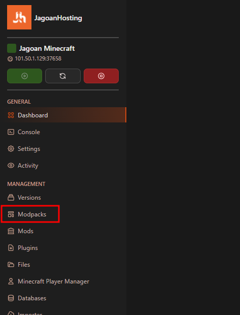 1-menu-modpacks-pterodacctyl