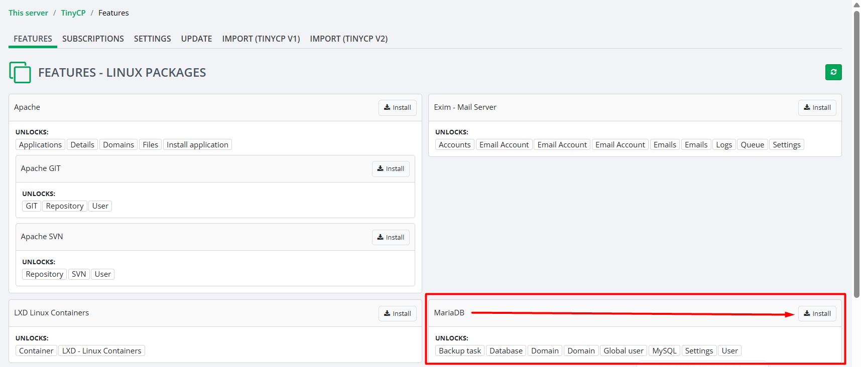 klik-install-mariadb klik-install-mariadb