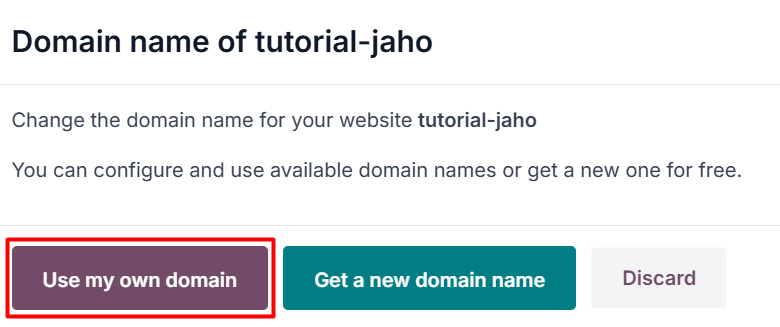 use-my-own-domain use-my-own-domain