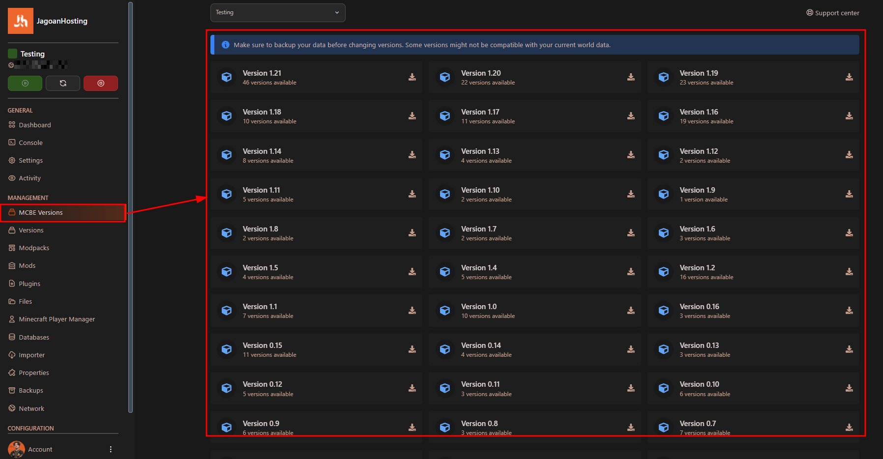 pilih-versi-minecraft-bedrock